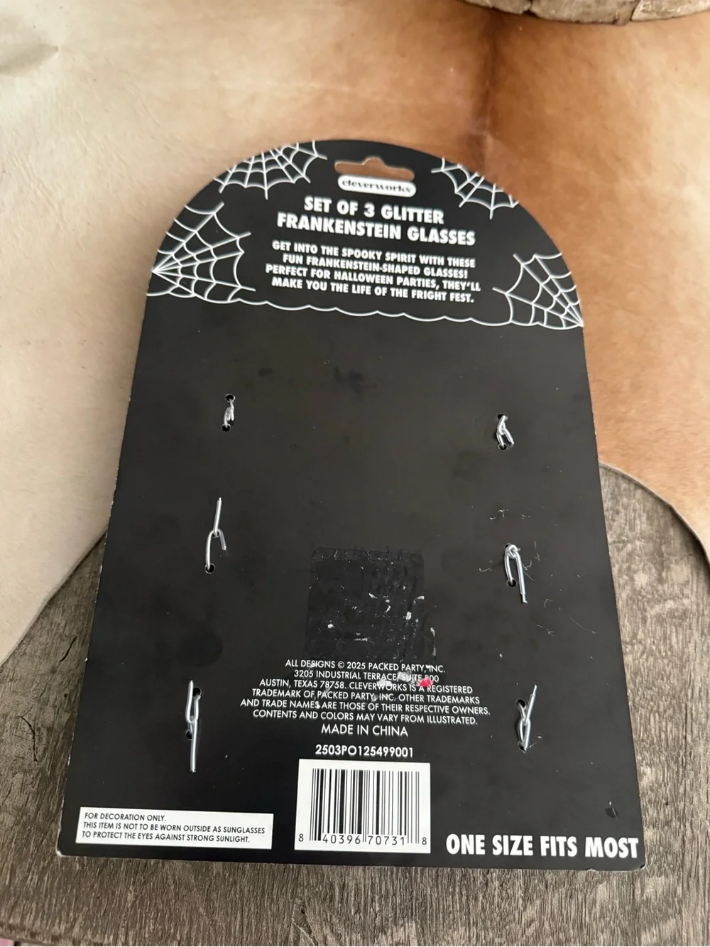 Brand NWT Spooky Fun Glitter Frankenstein Sunglasses - Green Bundle of 3